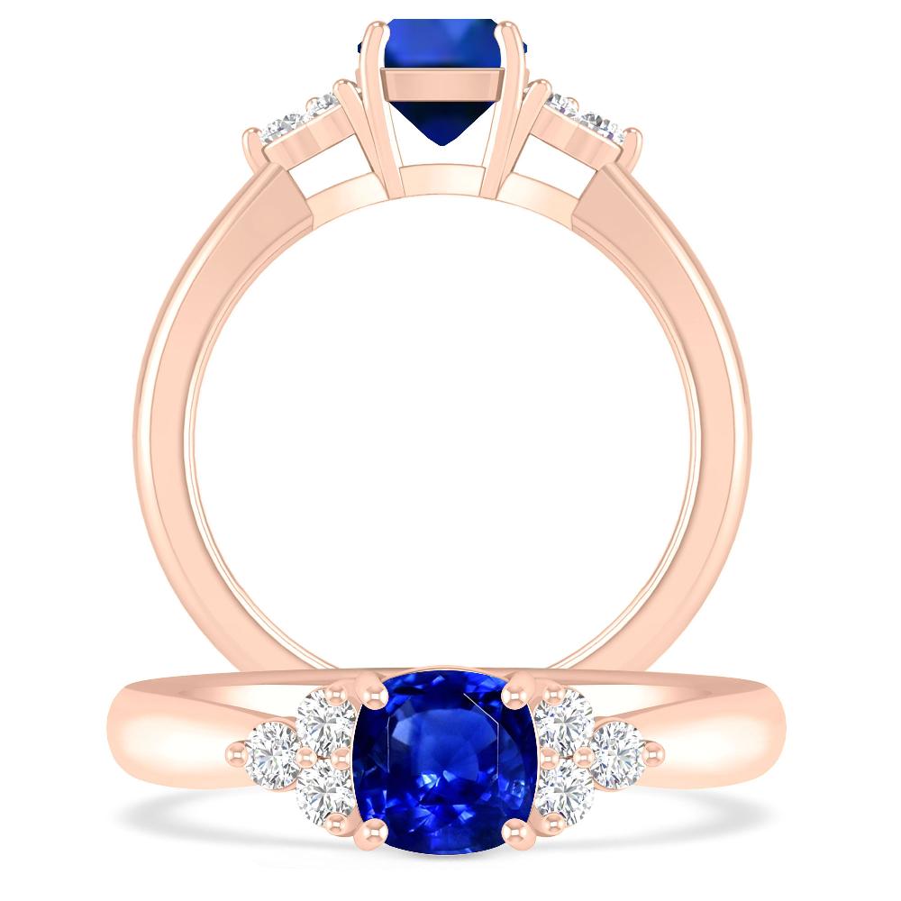 Rose Gold - Sapphire