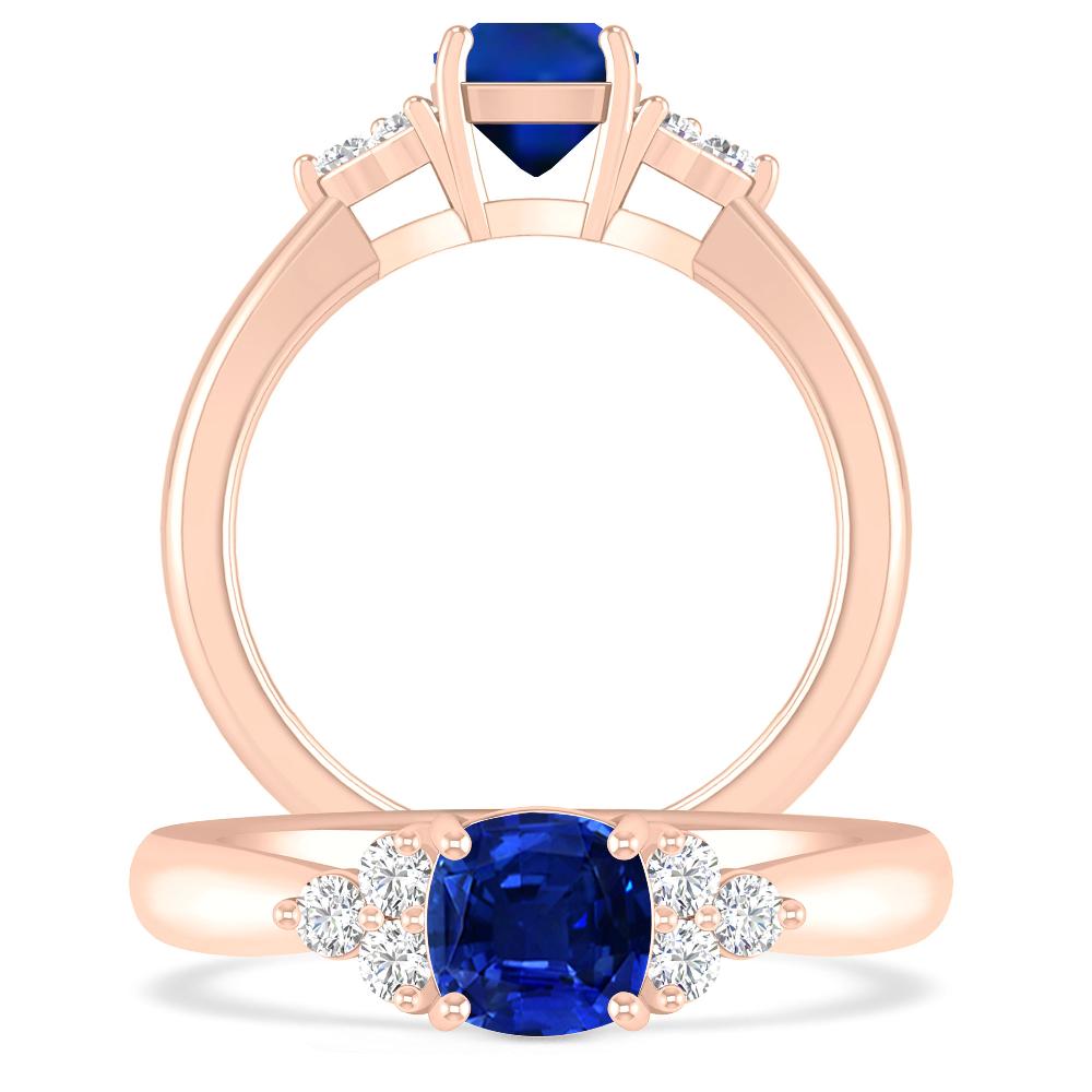 Rose Gold - Sapphire