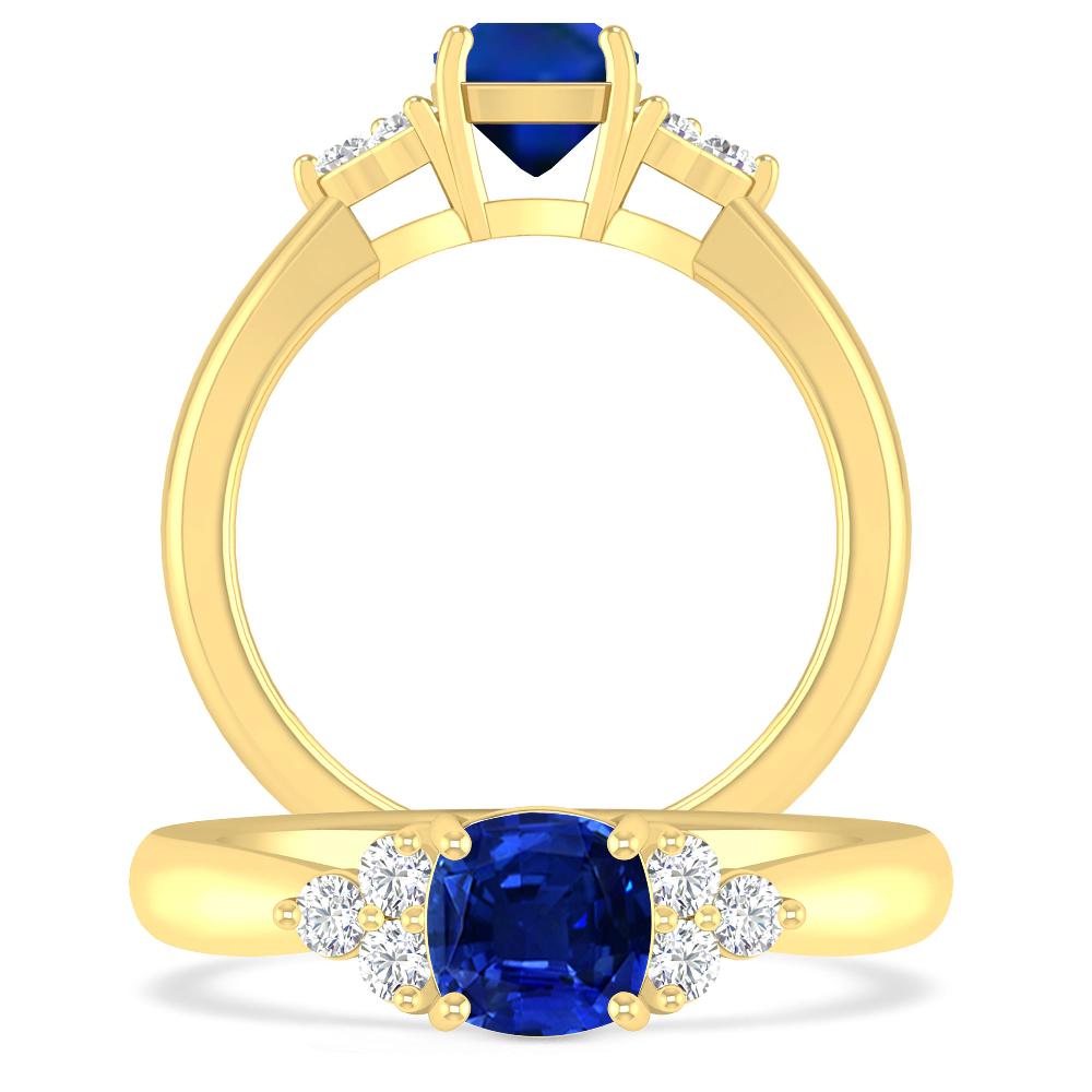 Yellow Gold - Sapphire