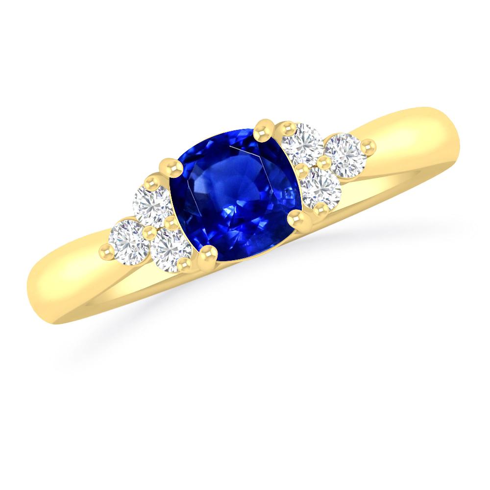 Yellow Gold - Sapphire