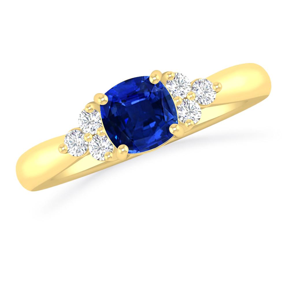 Yellow Gold - Sapphire