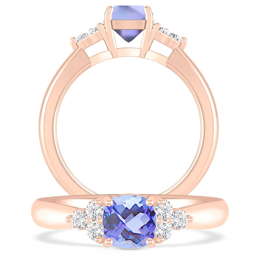 Rose Gold - Tanzanite