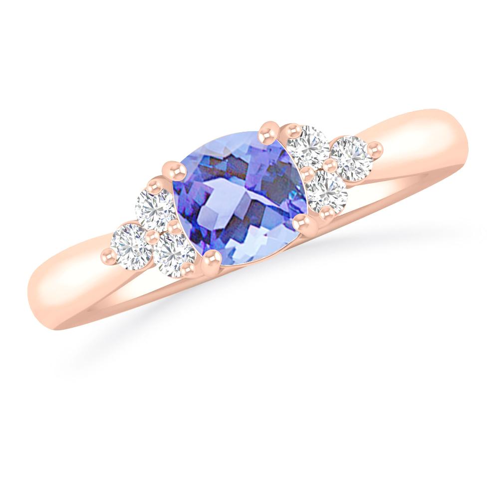 Rose Gold - Tanzanite