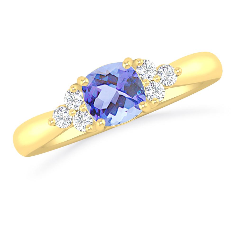 Yellow Gold - Tanzanite