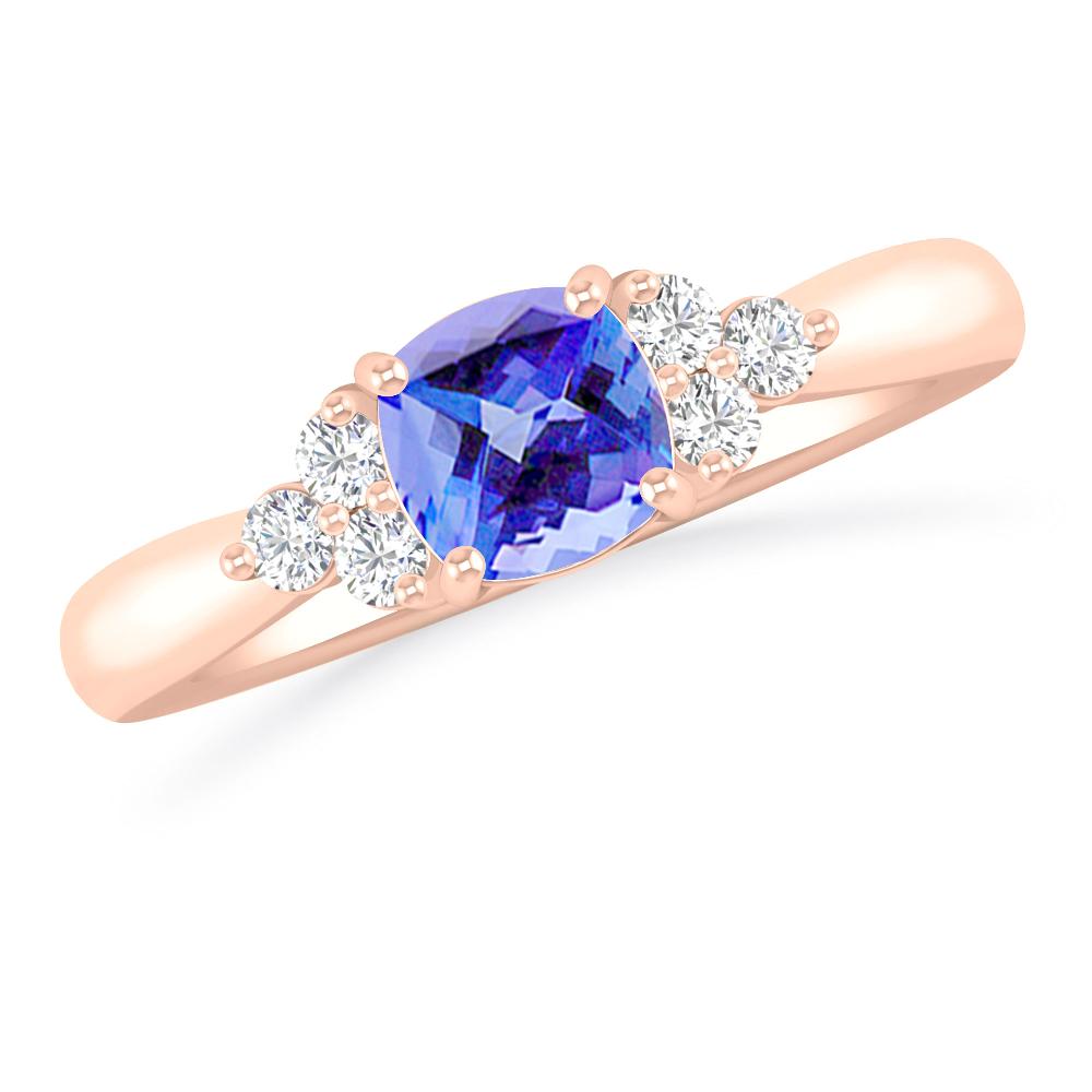 Rose Gold - Tanzanite