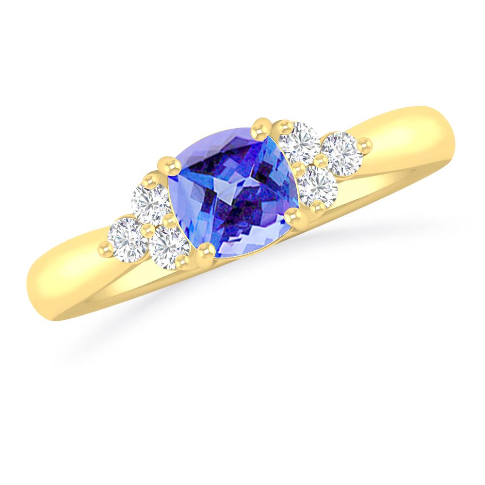 Yellow Gold - Tanzanite