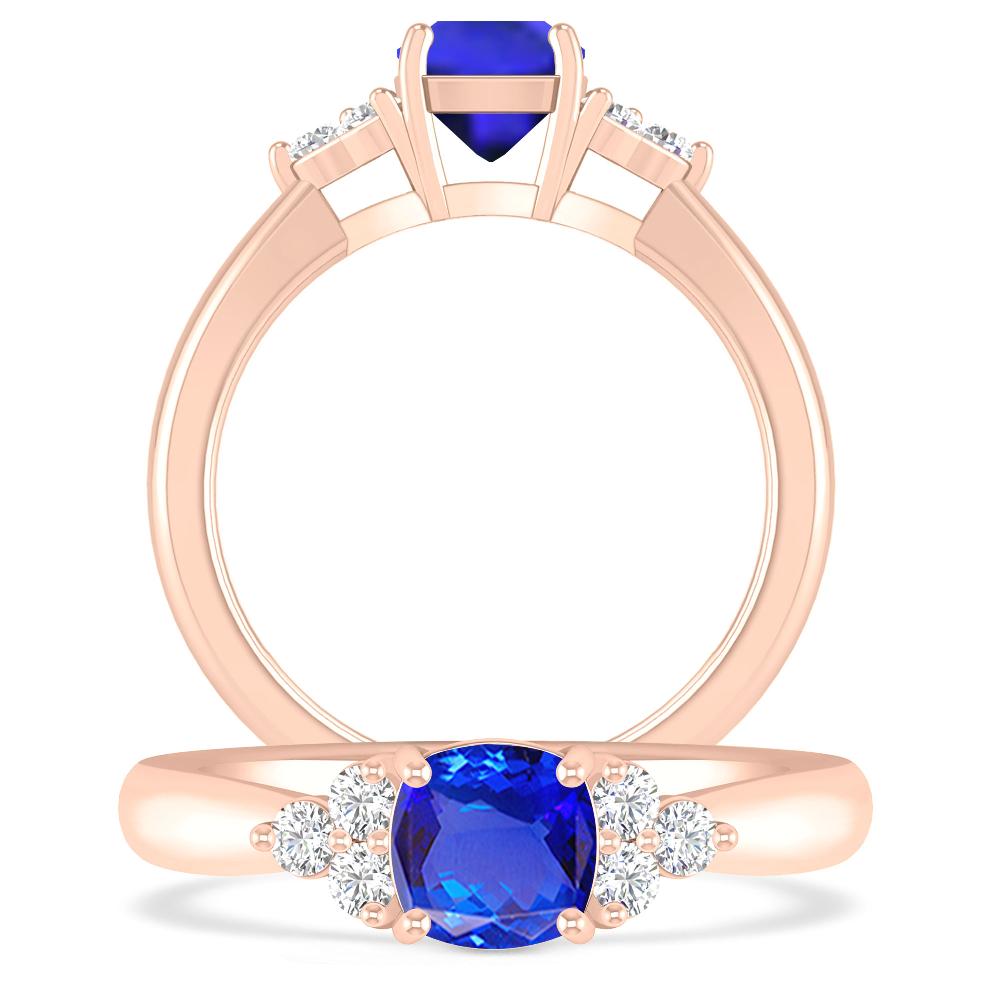 Rose Gold - Tanzanite