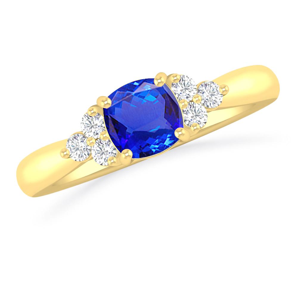 Yellow Gold - Tanzanite