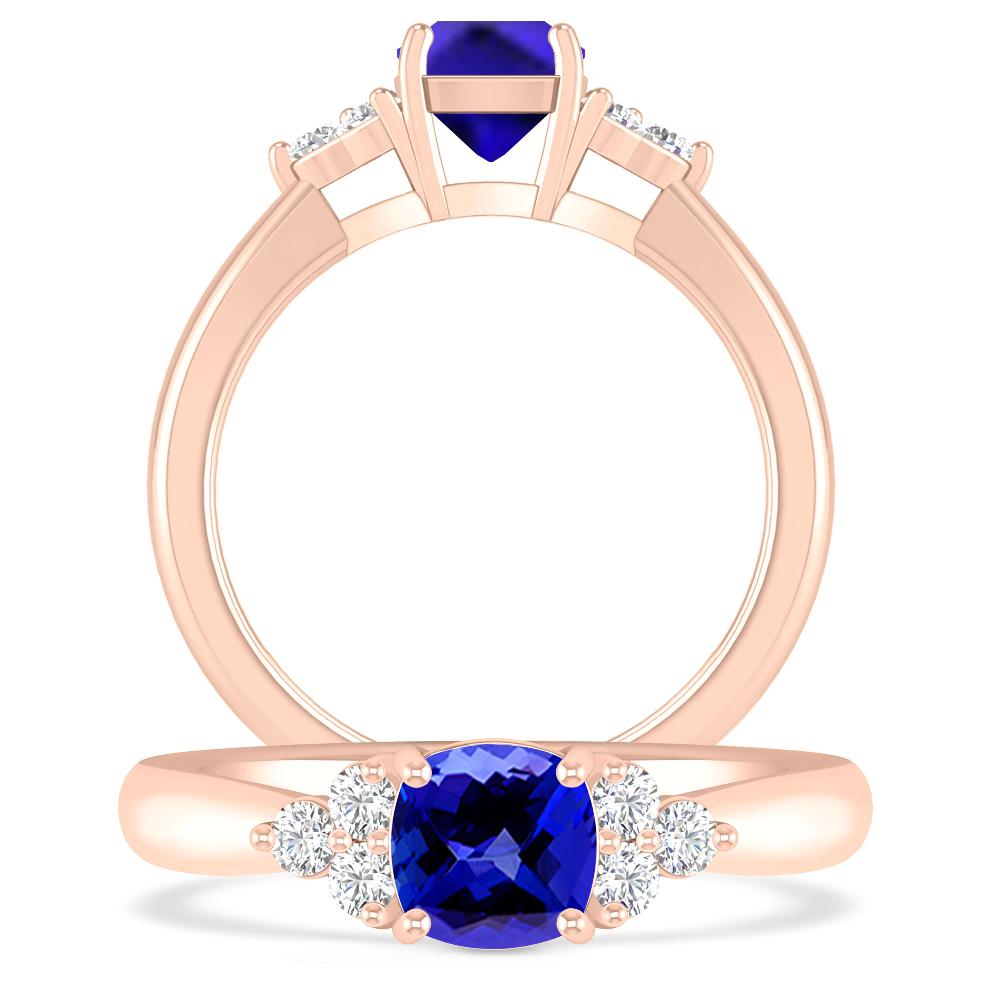 Rose Gold - Tanzanite