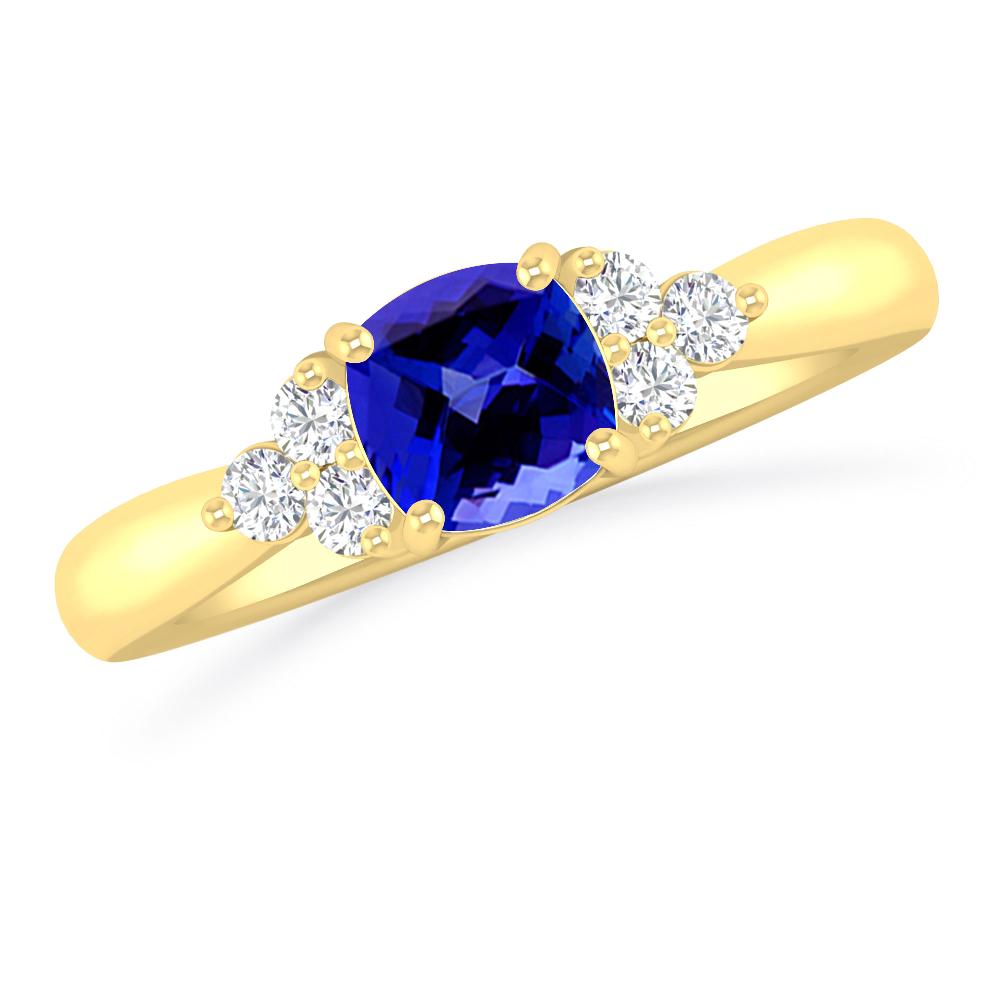 Yellow Gold - Tanzanite