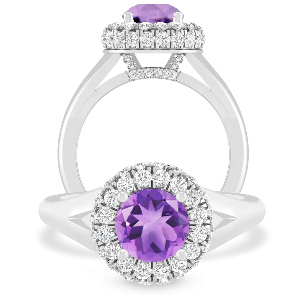 White Gold - Amethyst