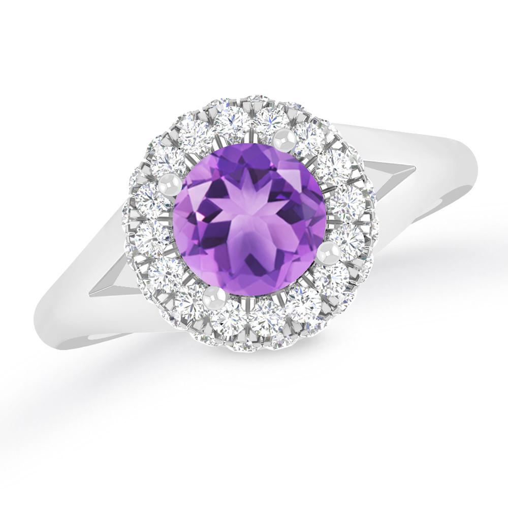 White Gold - Amethyst