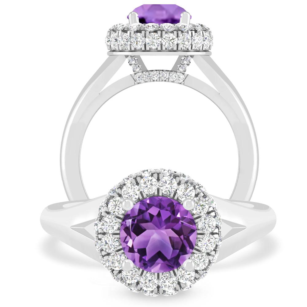 White Gold - Amethyst