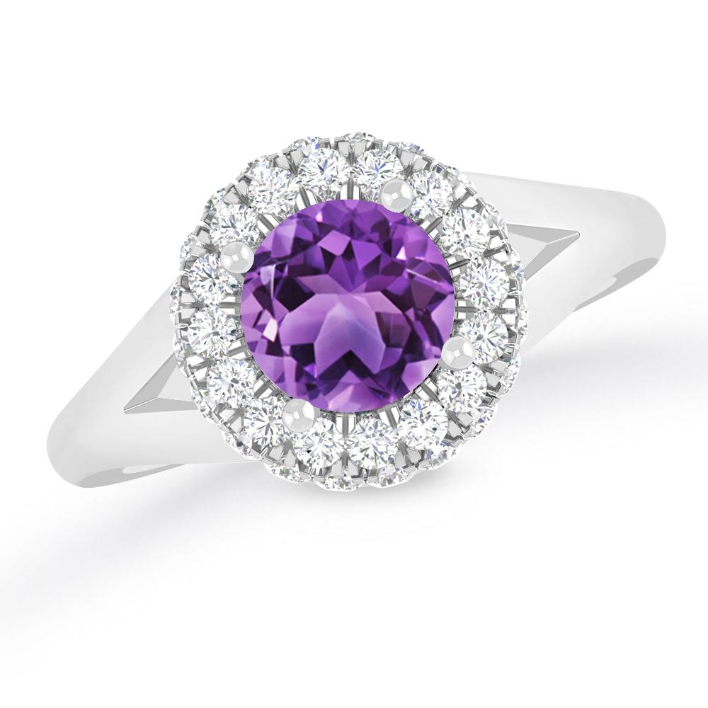 White Gold - Amethyst