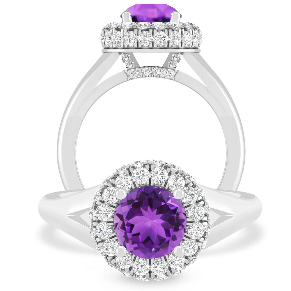 White Gold - Amethyst