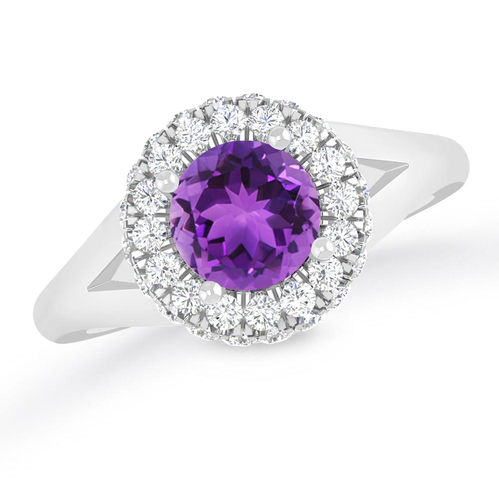 White Gold - Amethyst