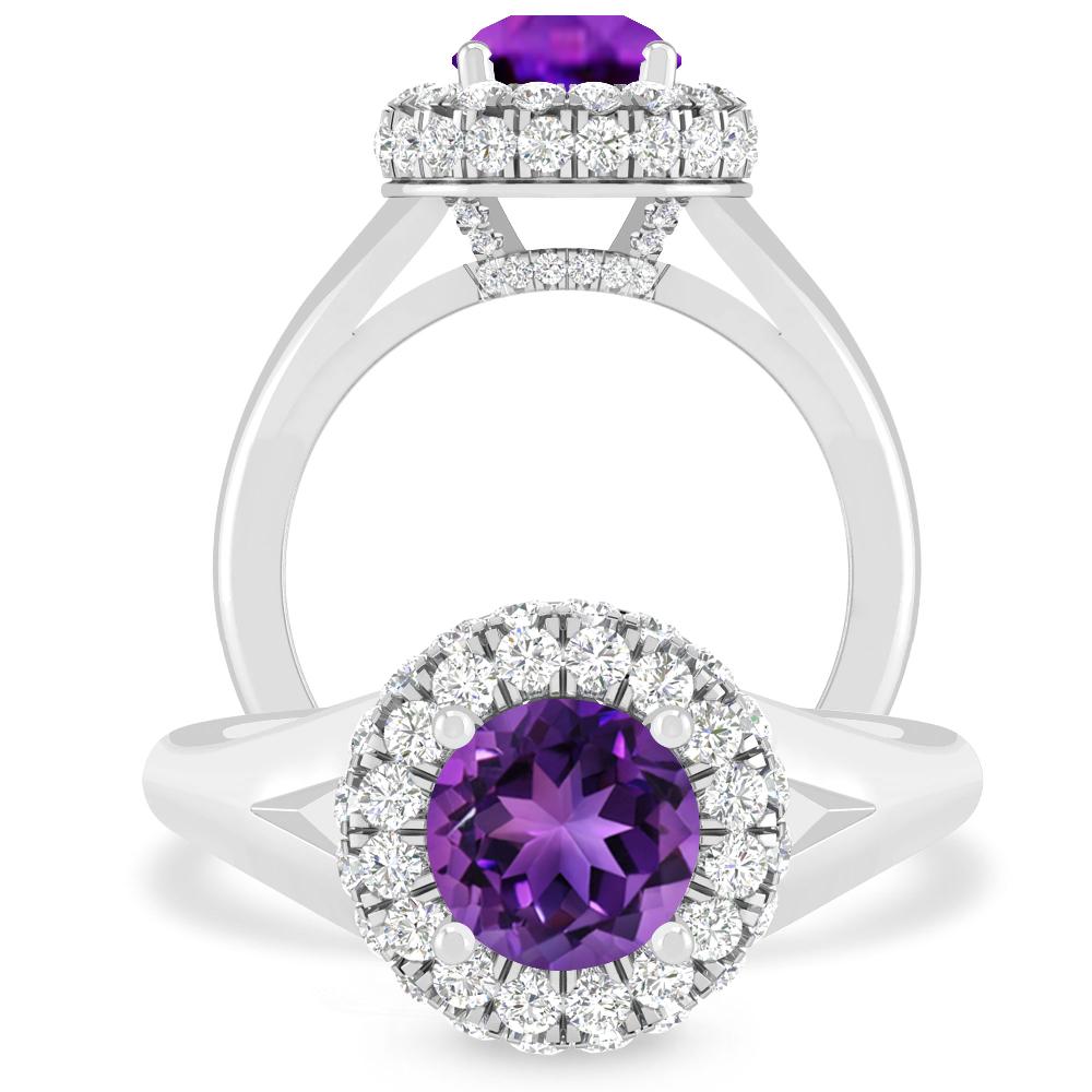 White Gold - Amethyst