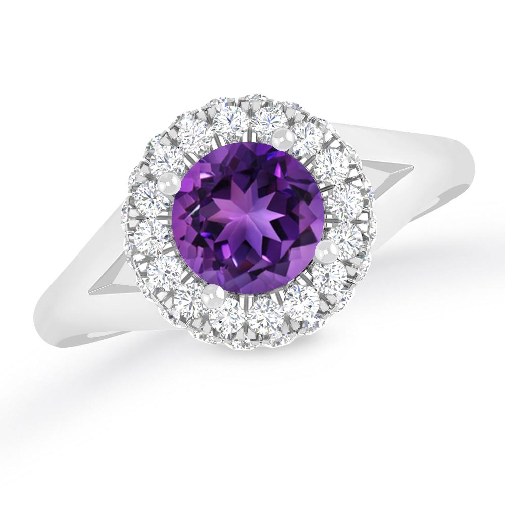 White Gold - Amethyst