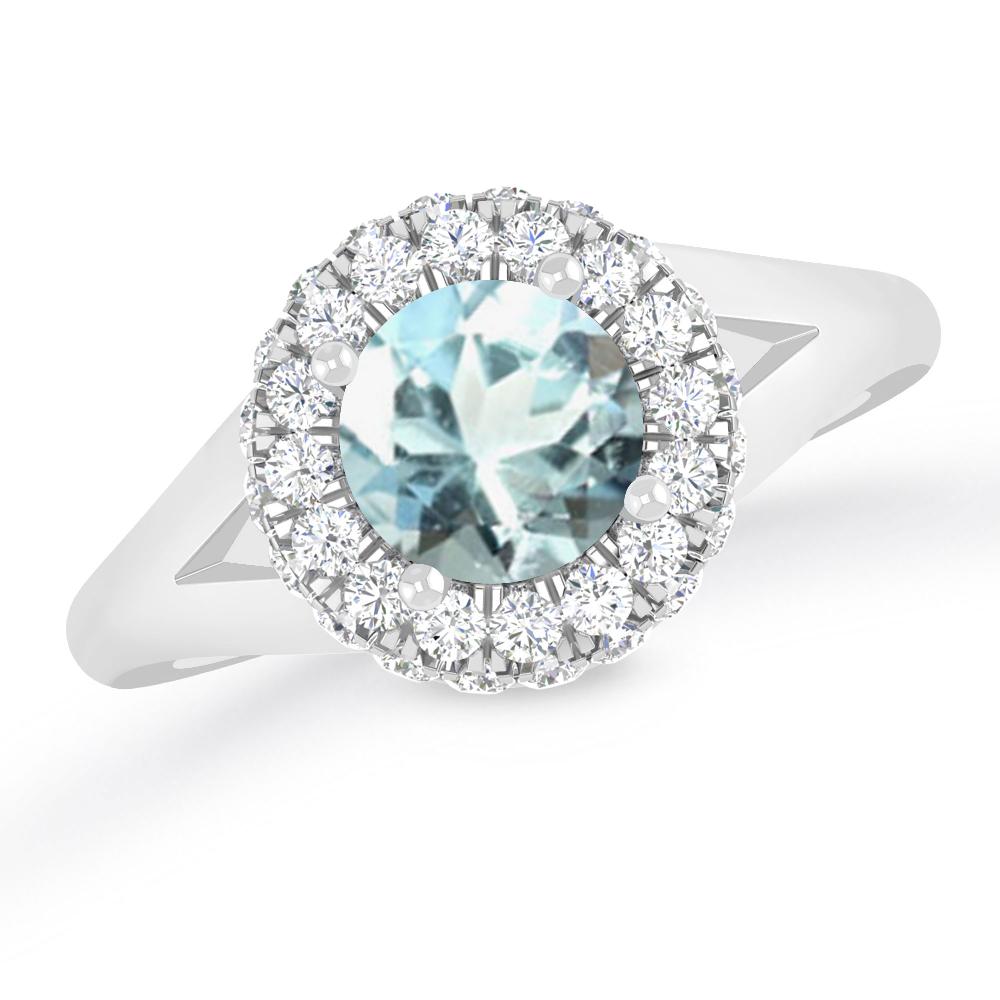 White Gold - Aquamarine