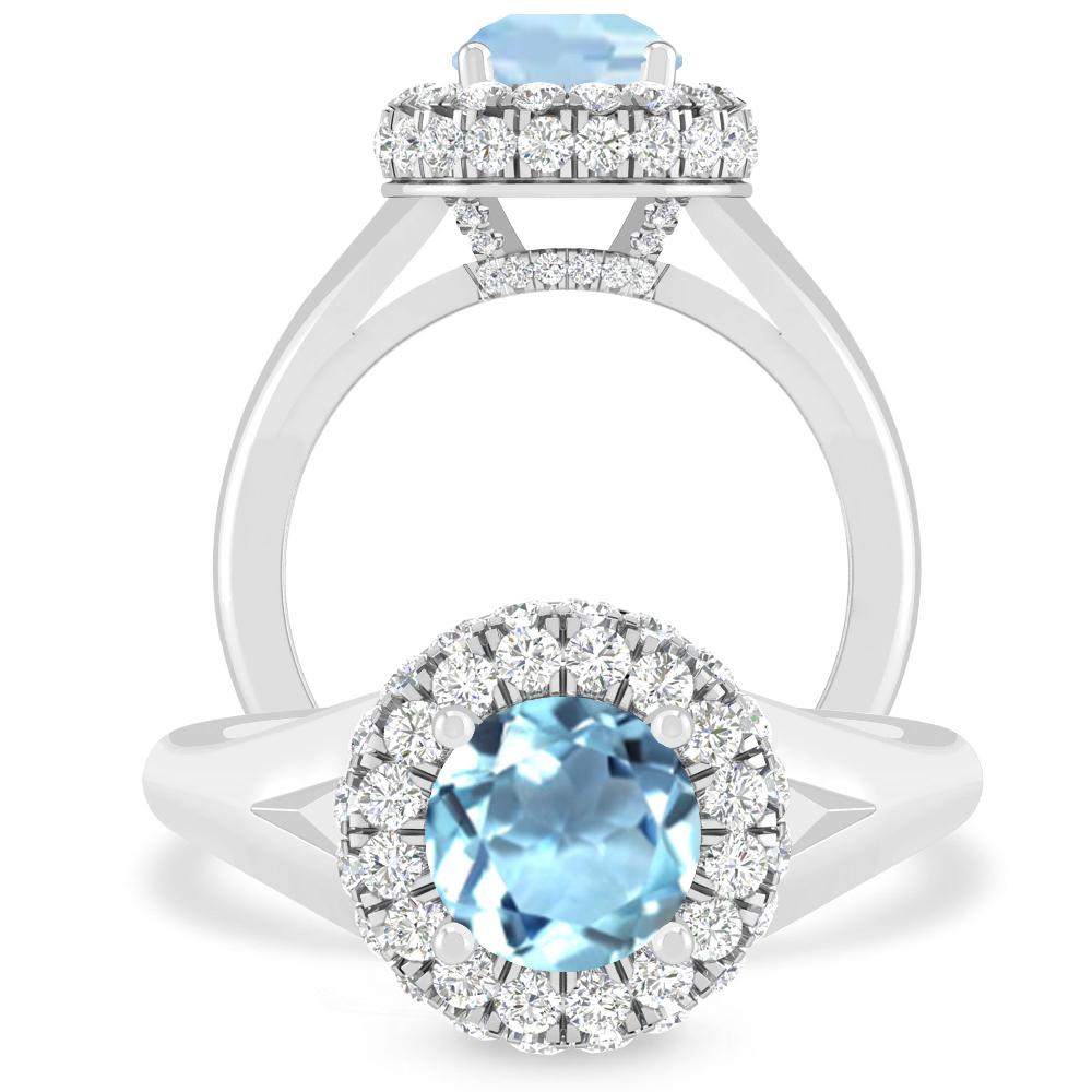 White Gold - Aquamarine