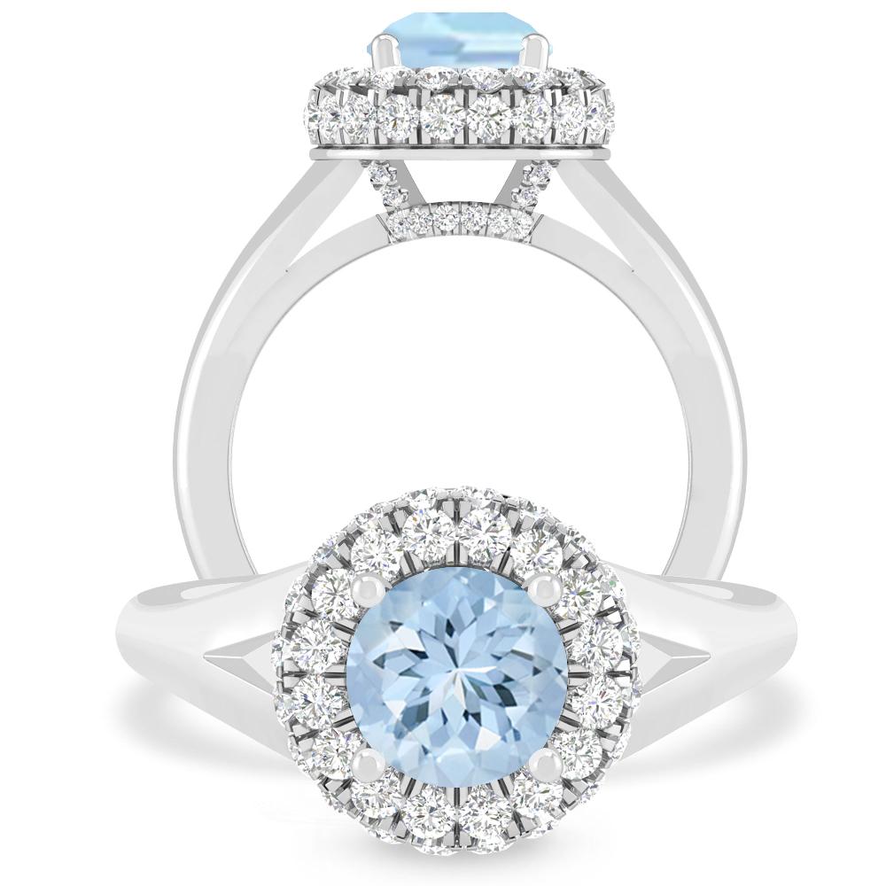 White Gold - Aquamarine