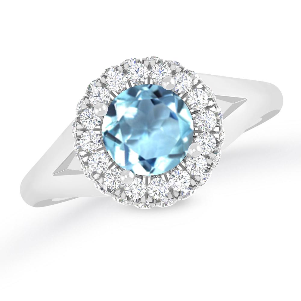 White Gold - Aquamarine