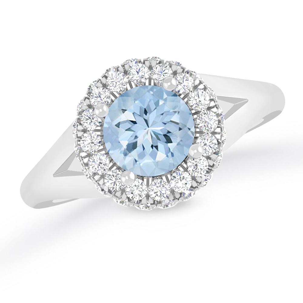 White Gold - Aquamarine