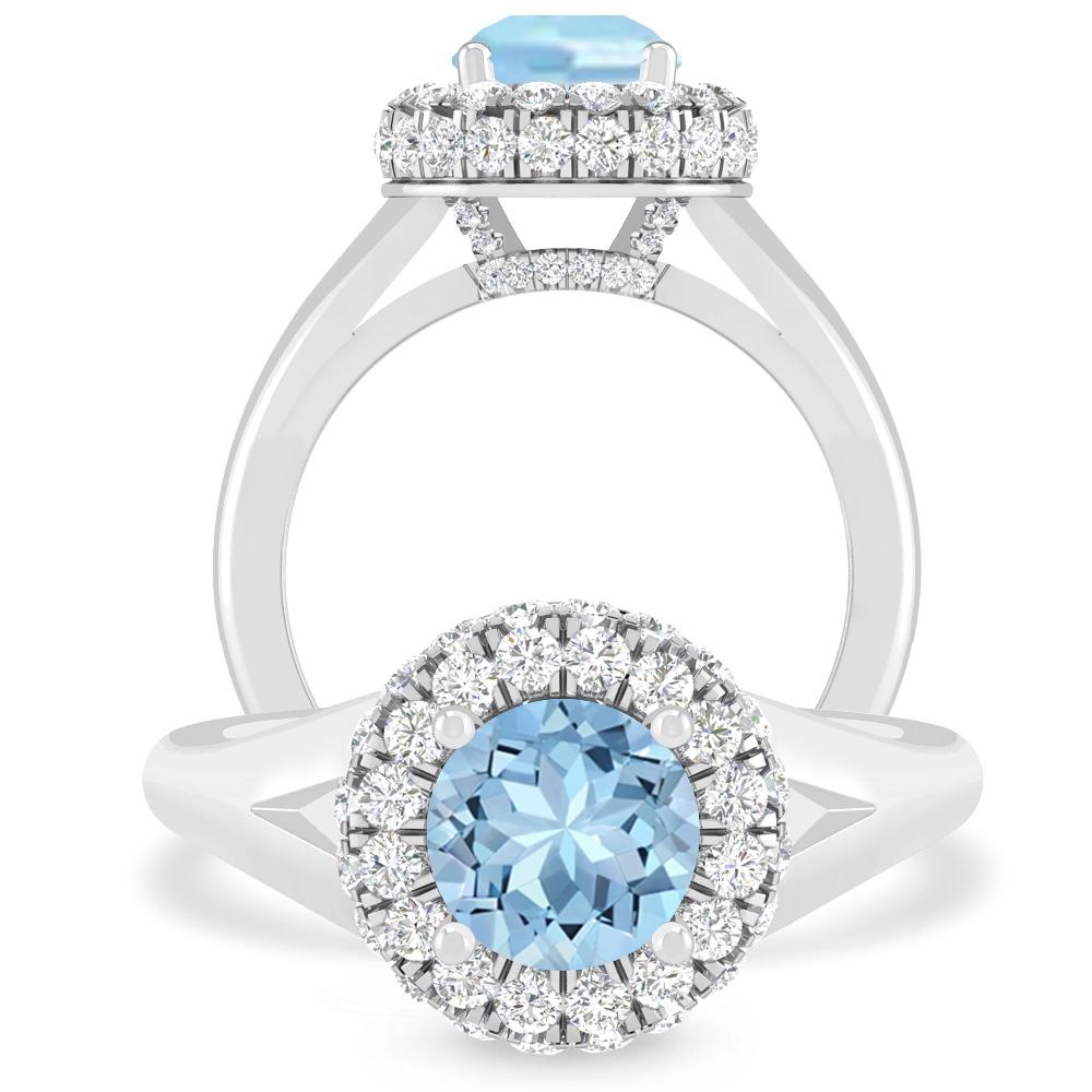 White Gold - Aquamarine