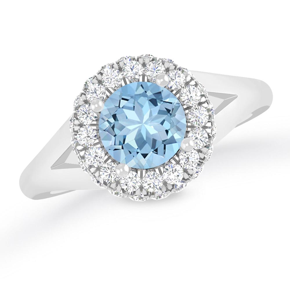 White Gold - Aquamarine