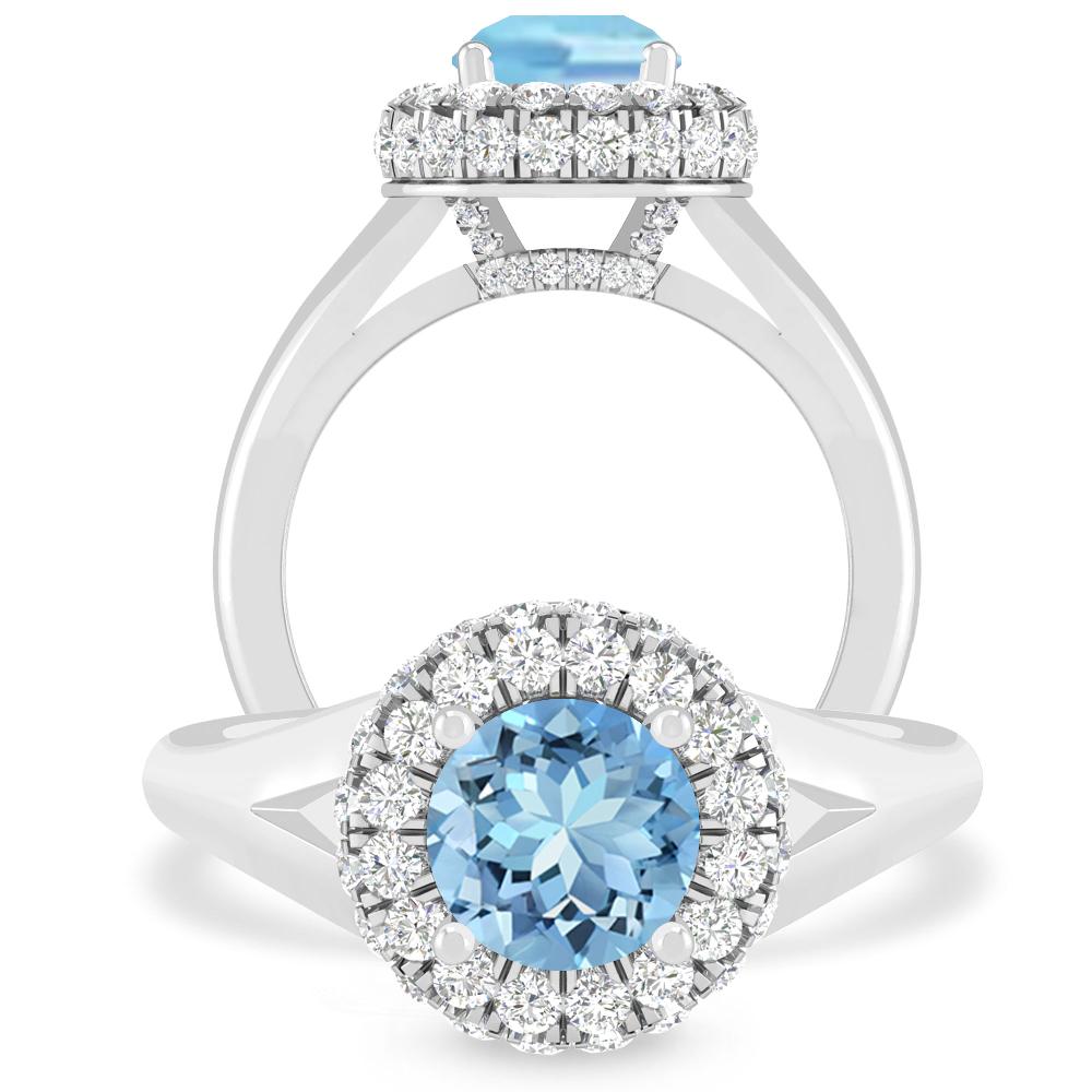 White Gold - Aquamarine