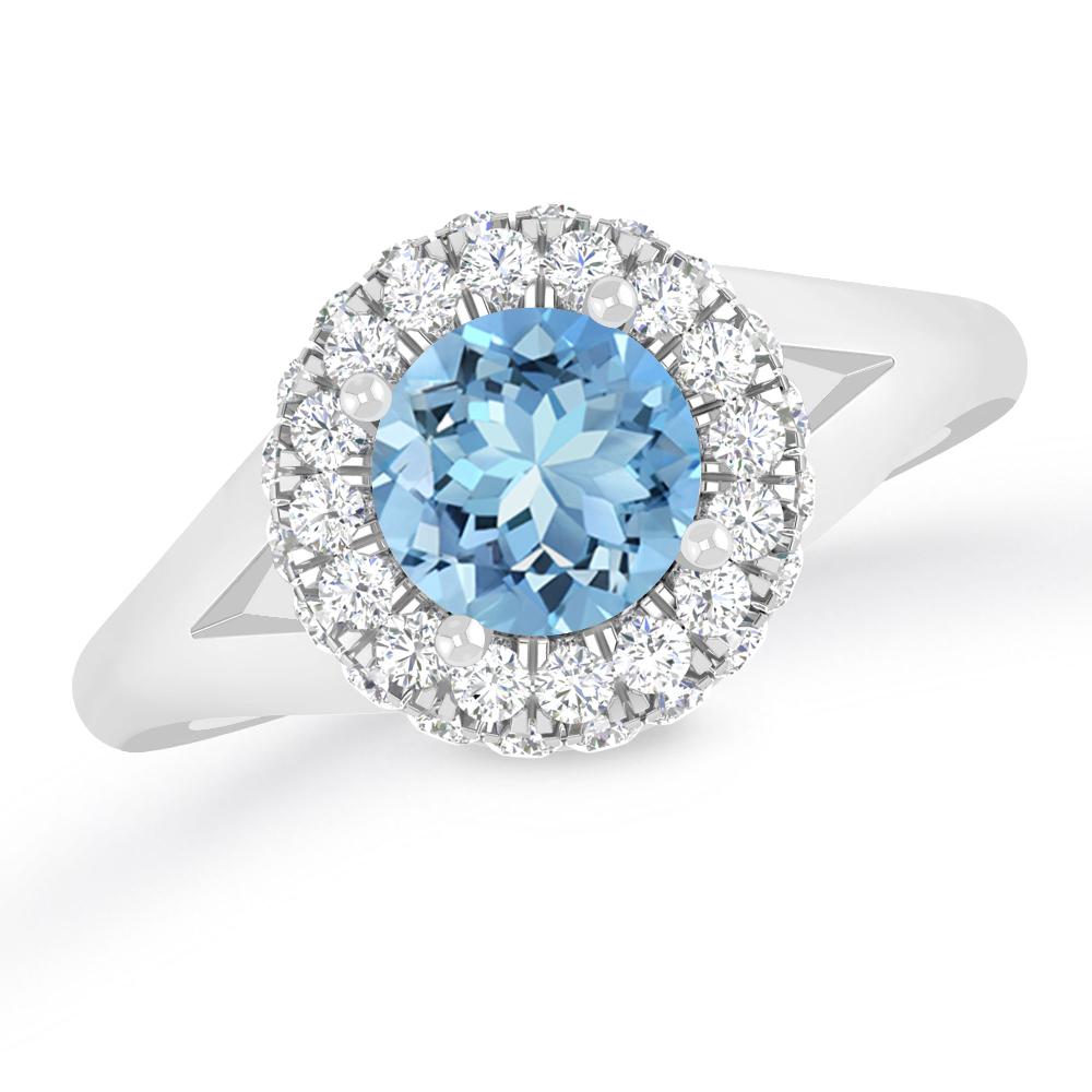 White Gold - Aquamarine