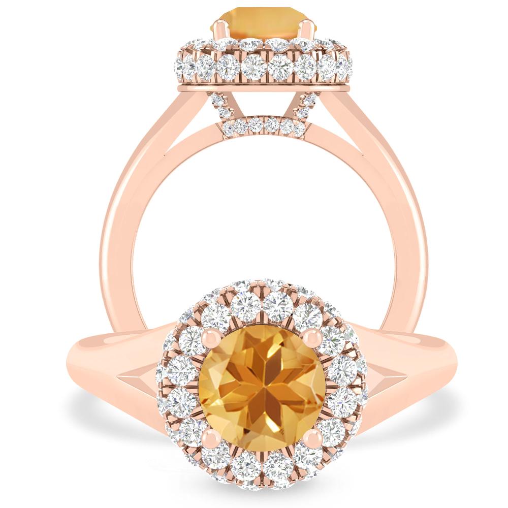 Rose Gold - Citrine