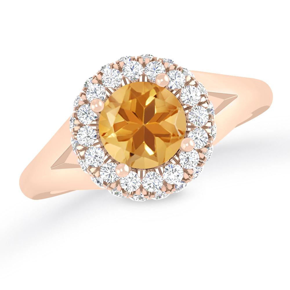 Rose Gold - Citrine