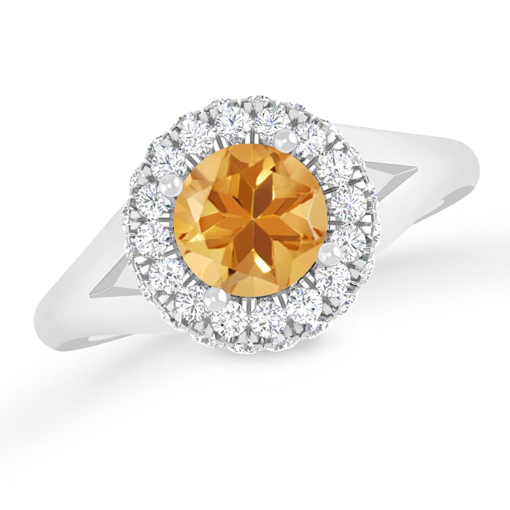 White Gold - Citrine