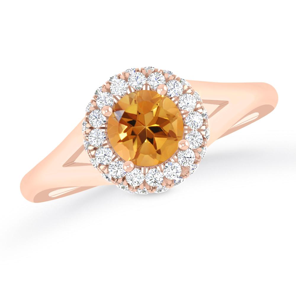 Rose Gold - Citrine