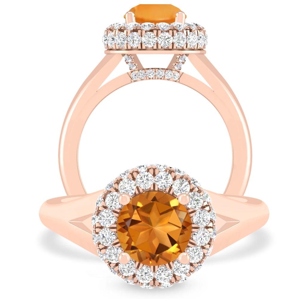 Rose Gold - Citrine