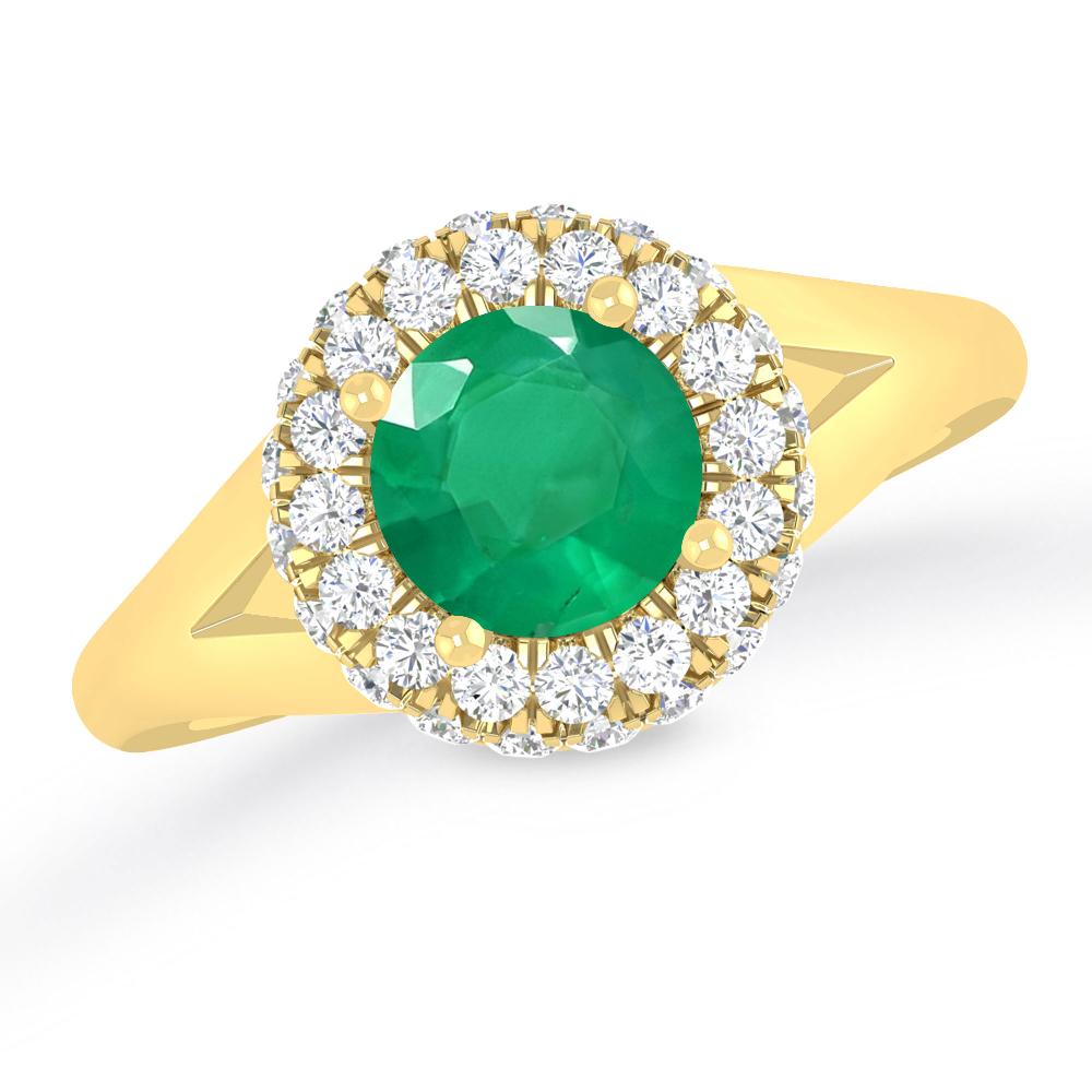 Yellow Gold - Emerald