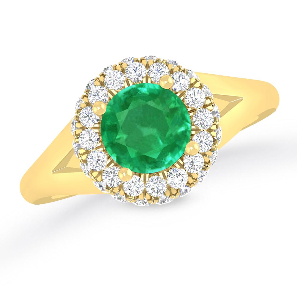 Yellow Gold - Emerald