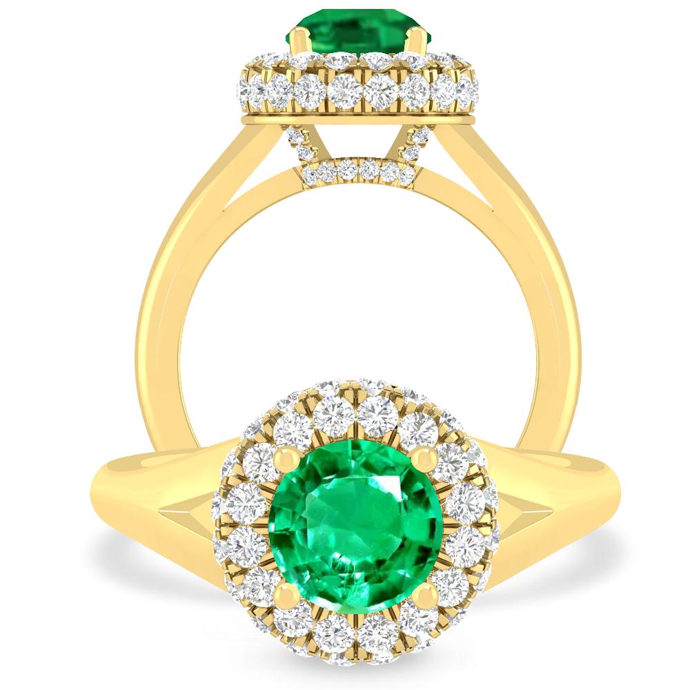 Yellow Gold - Emerald