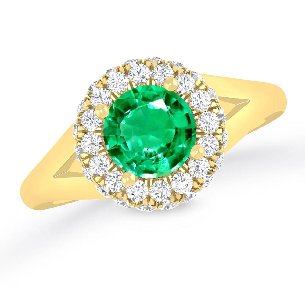 Yellow Gold - Emerald