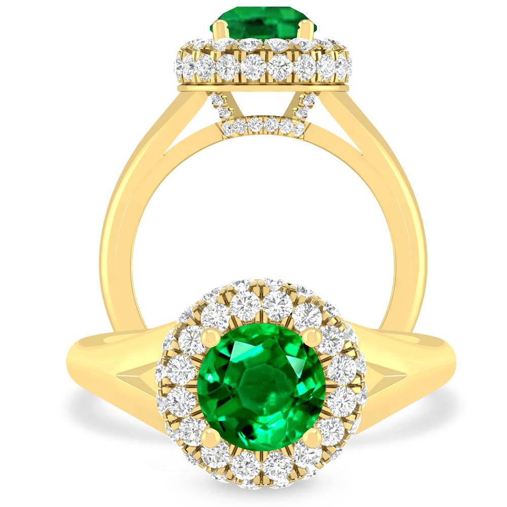 Yellow Gold - Emerald