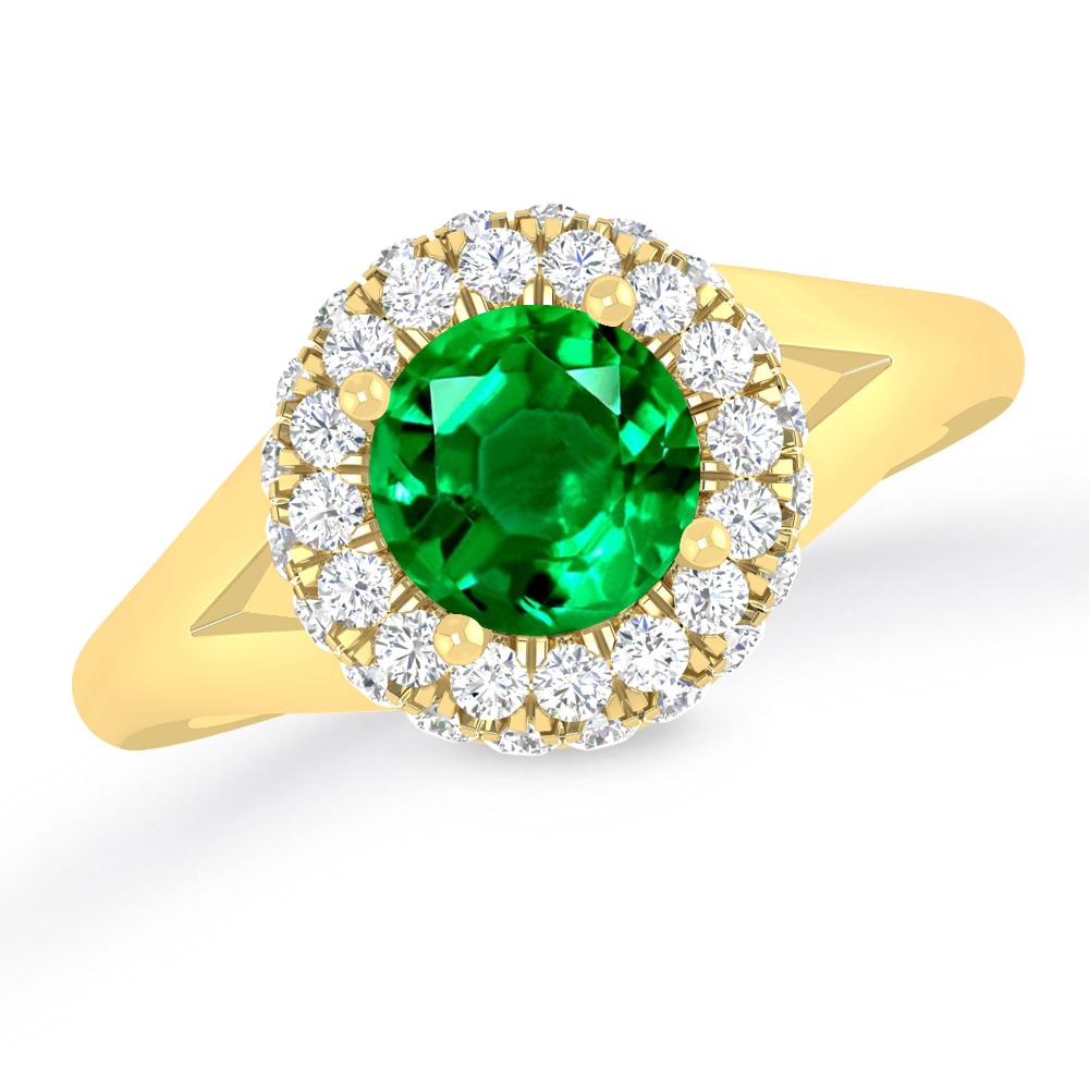 Yellow Gold - Emerald