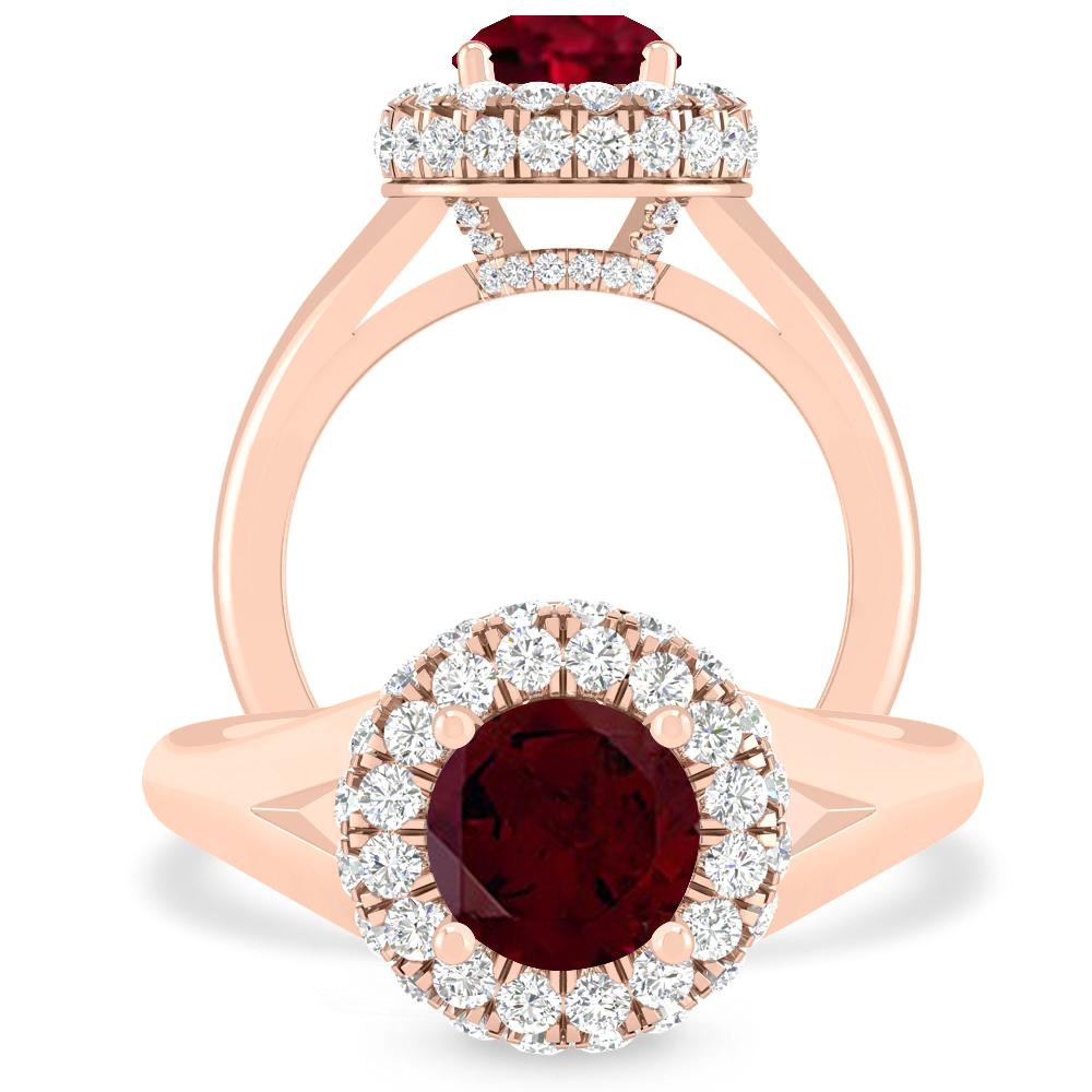 Rose Gold - Garnet