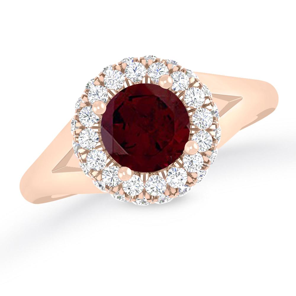 Rose Gold - Garnet