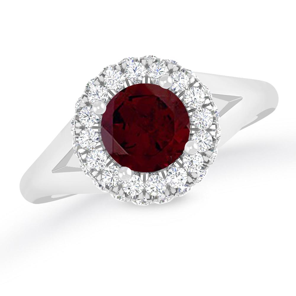 White Gold - Garnet