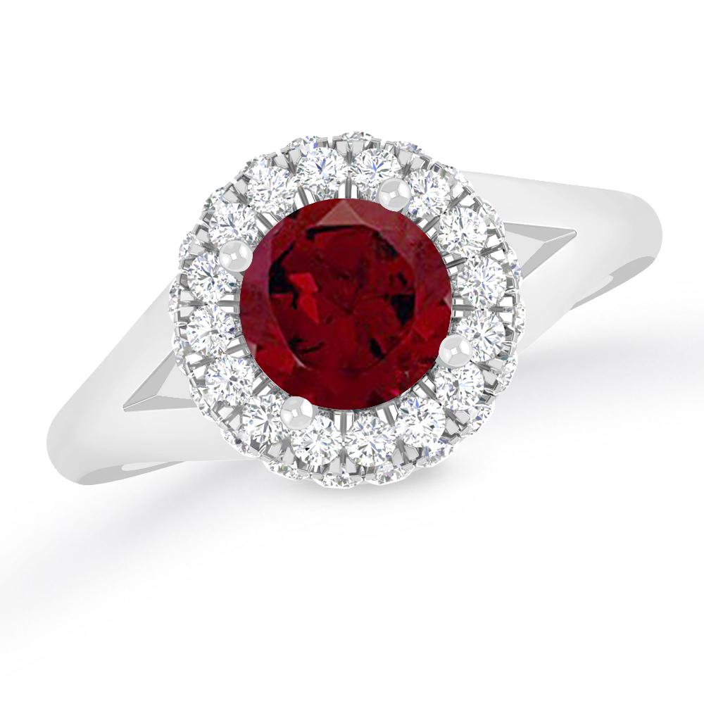 White Gold - Garnet