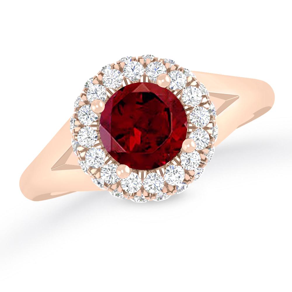 Rose Gold - Garnet