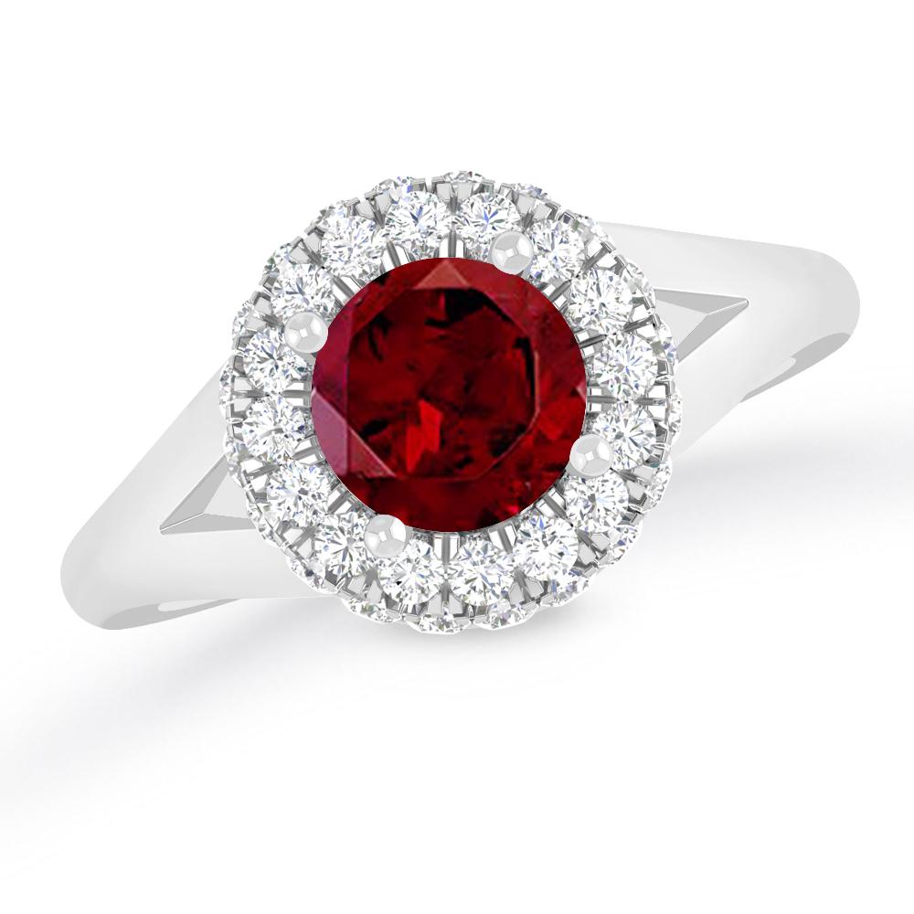 White Gold - Garnet