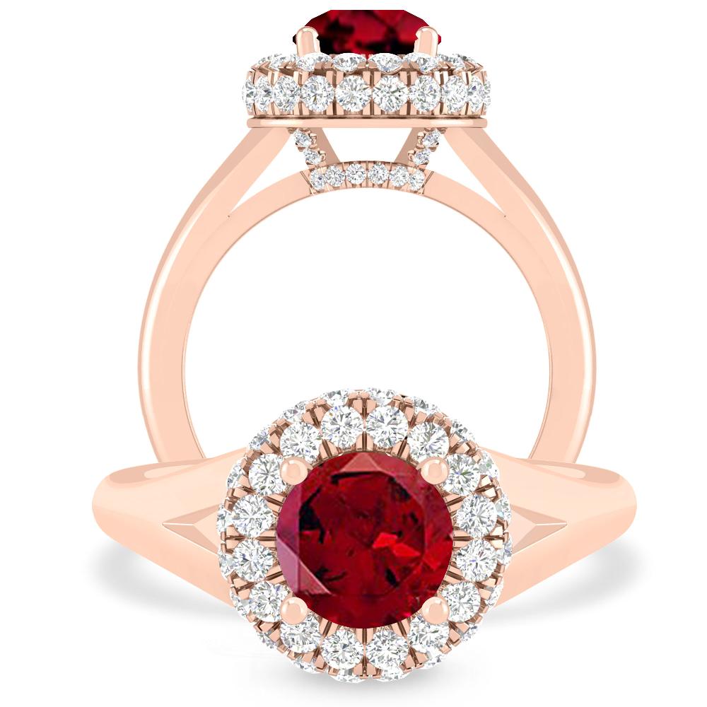 Rose Gold - Garnet