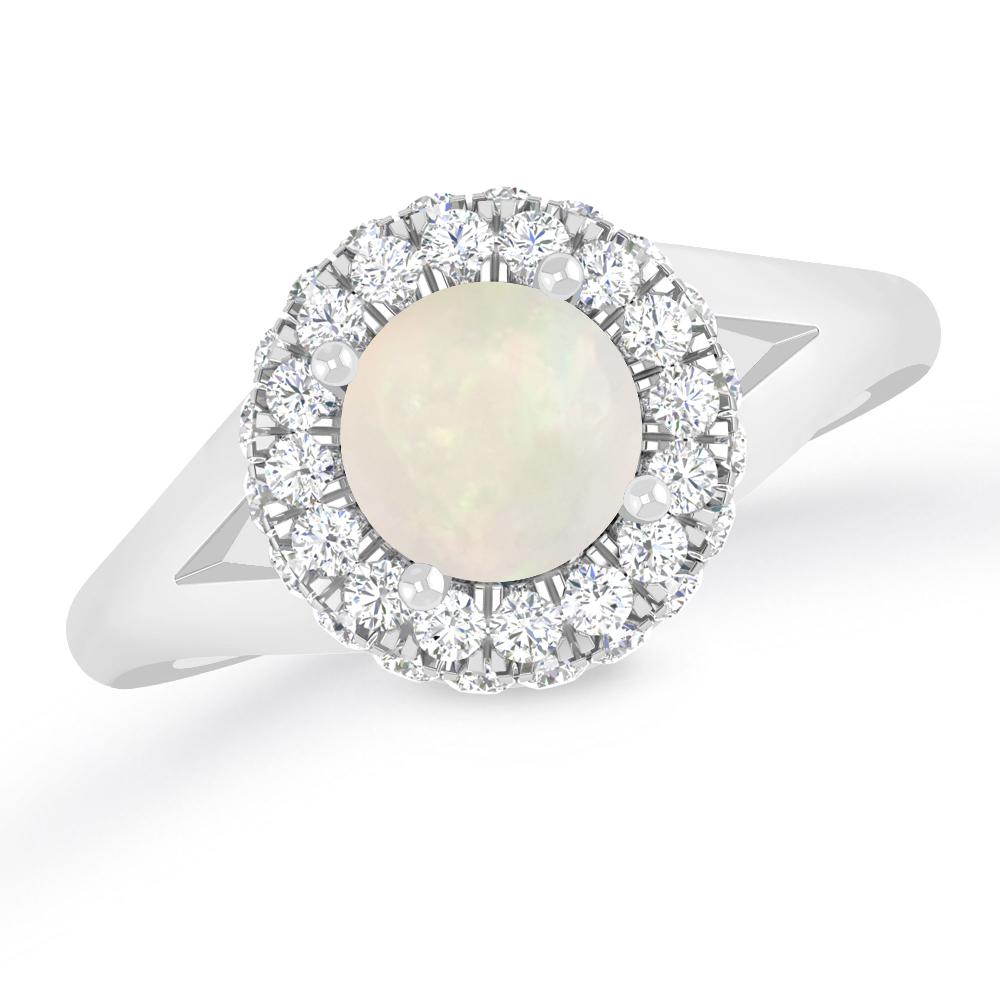 White Gold - Opal